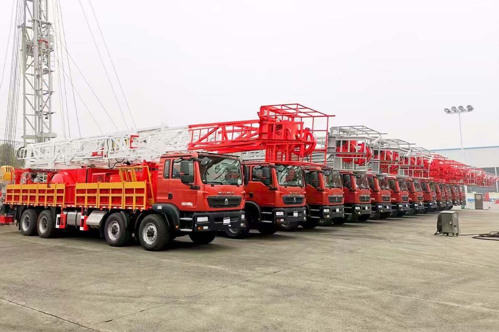 中石化修井机批量交车